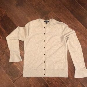 Heather Grey Cardigan with Bell Sleeves. NWOT!